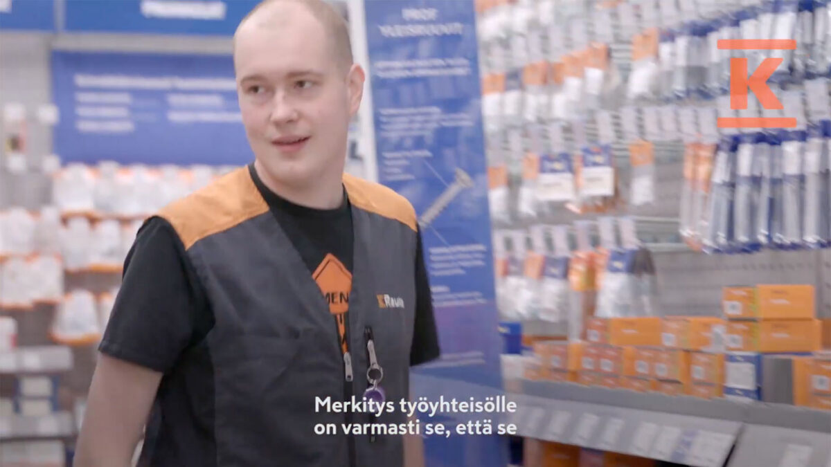 Pieni suuri teko: työtoimintaa K-Rauta Järvenpäässä